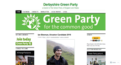 Desktop Screenshot of derbyshiregreenparty.org.uk