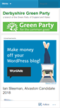 Mobile Screenshot of derbyshiregreenparty.org.uk