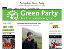 Tablet Screenshot of derbyshiregreenparty.org.uk